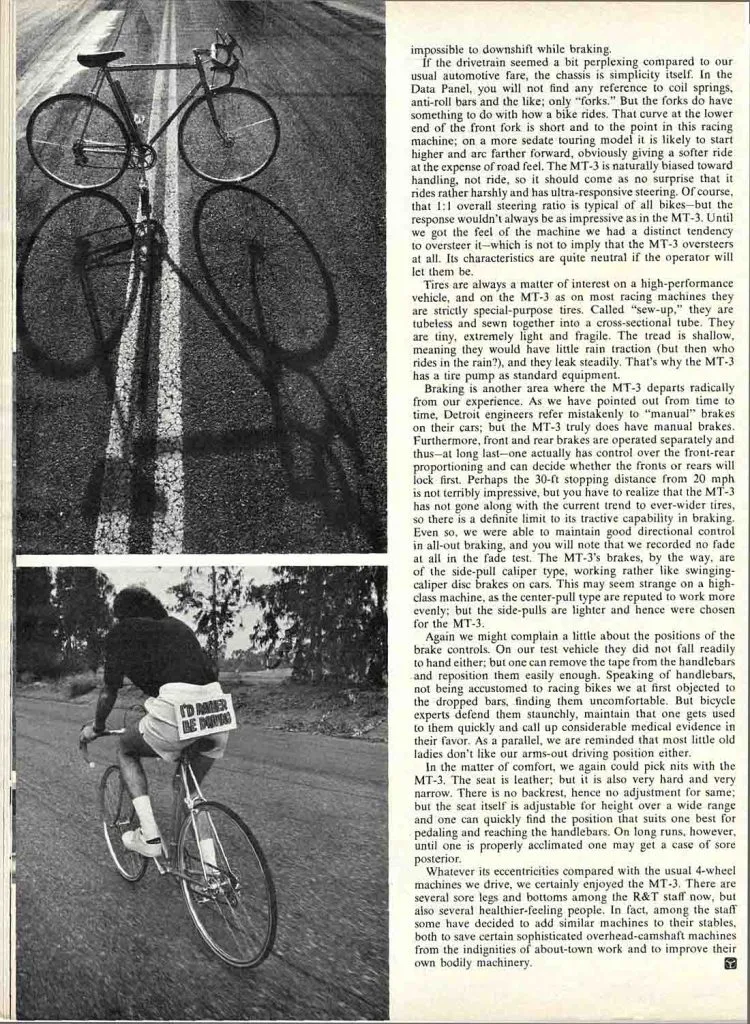 Maserati Bicycle Road and Track 1974 6