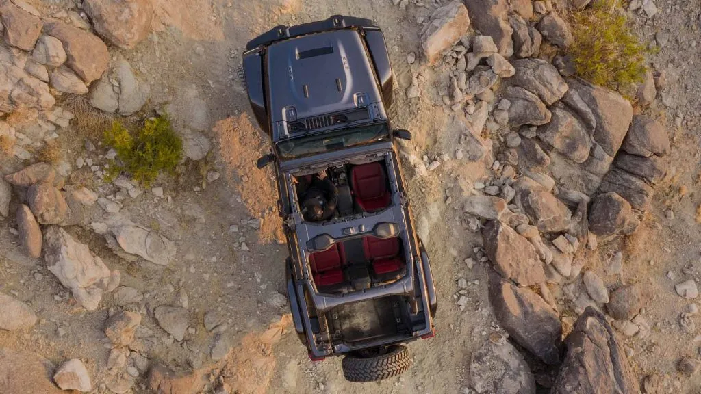 Birds eye view of a Jeeper