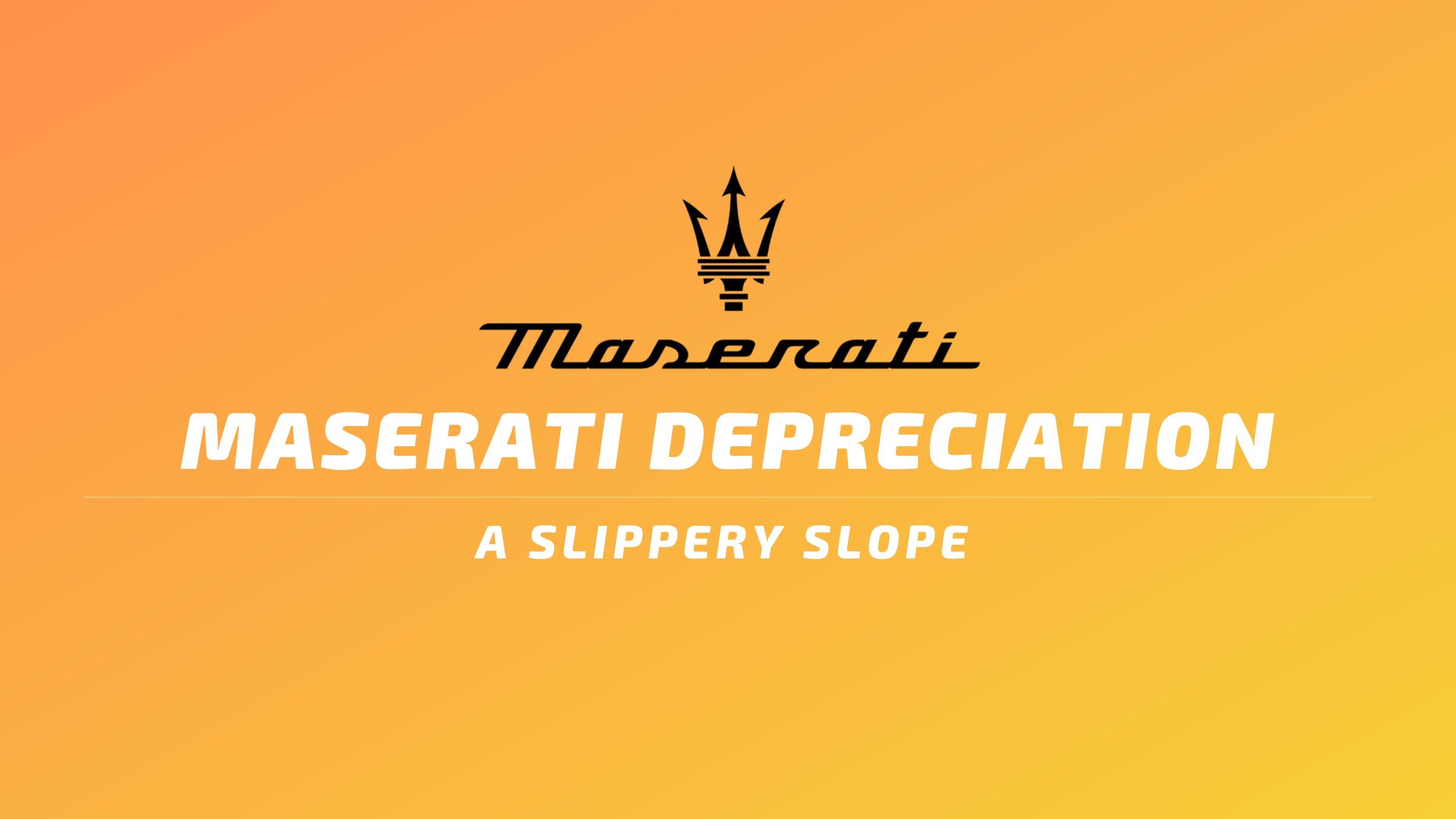 Maserati Depreciation
