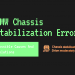 chassis stabilization Error