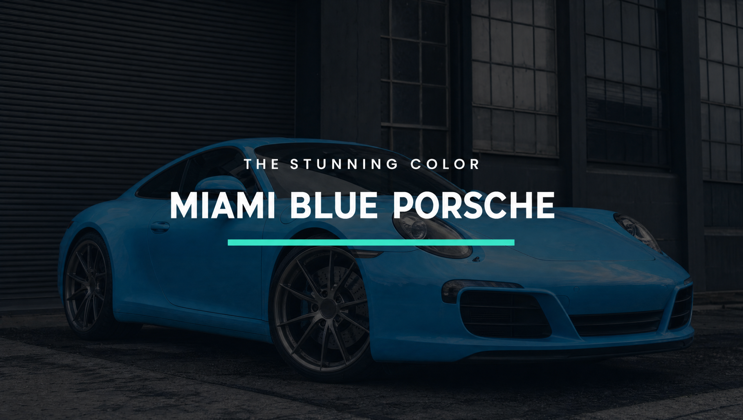 miami blue porsche