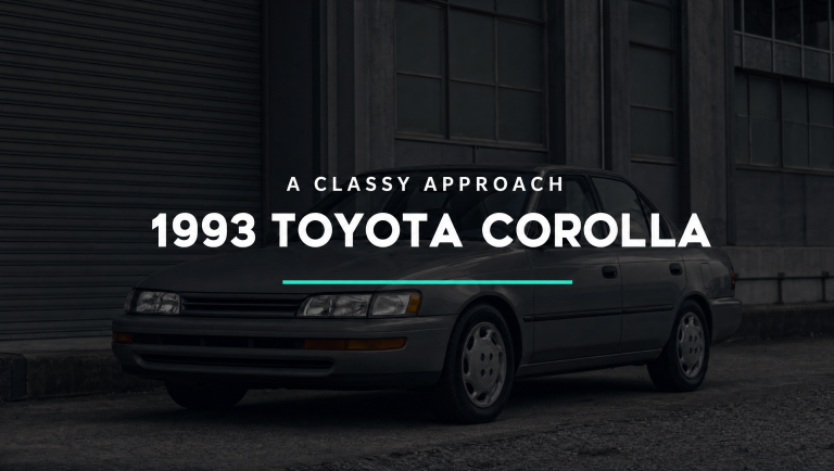 1993 Toyota Corolla – A Classy Approach