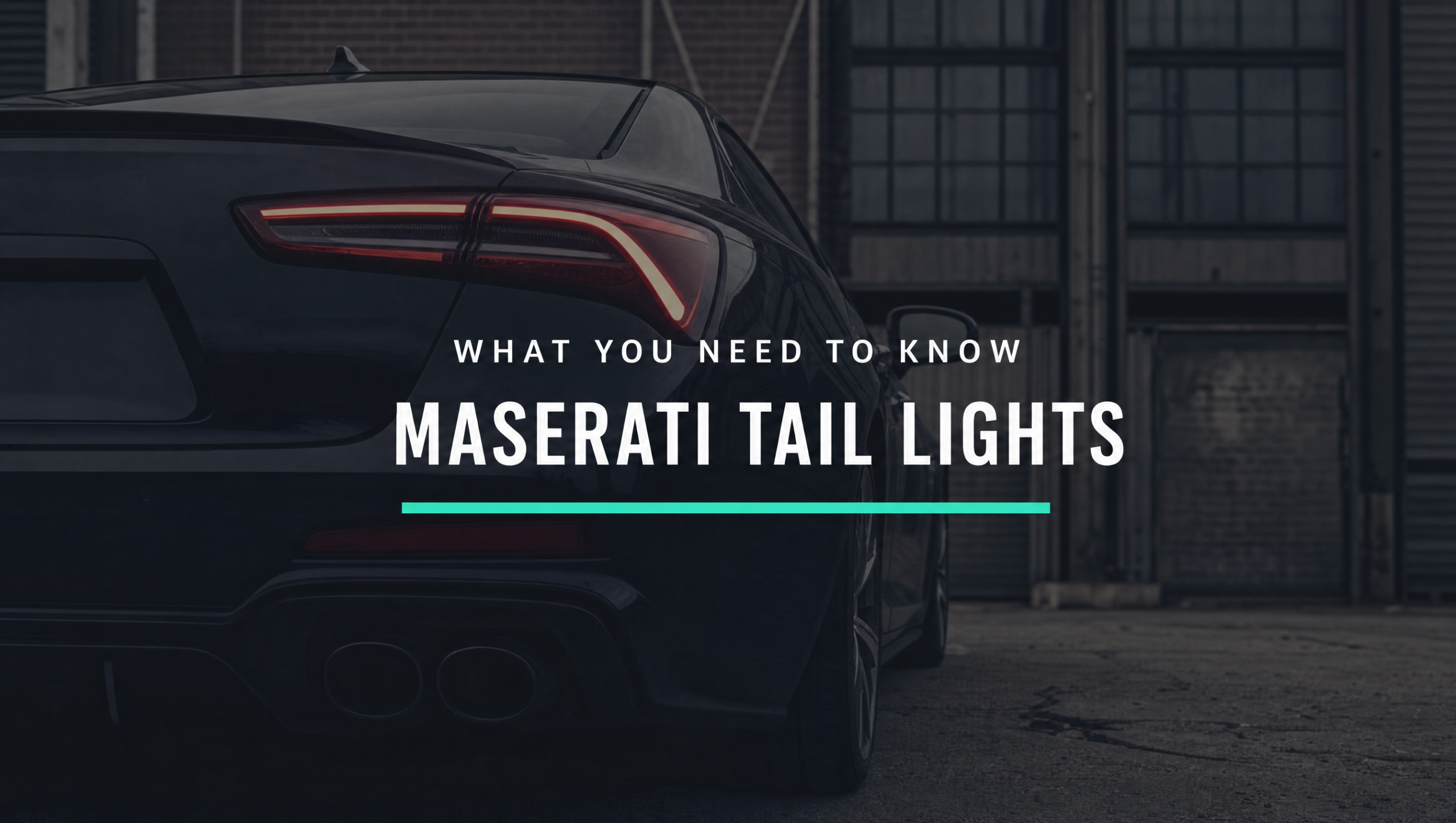 maserati tail lights