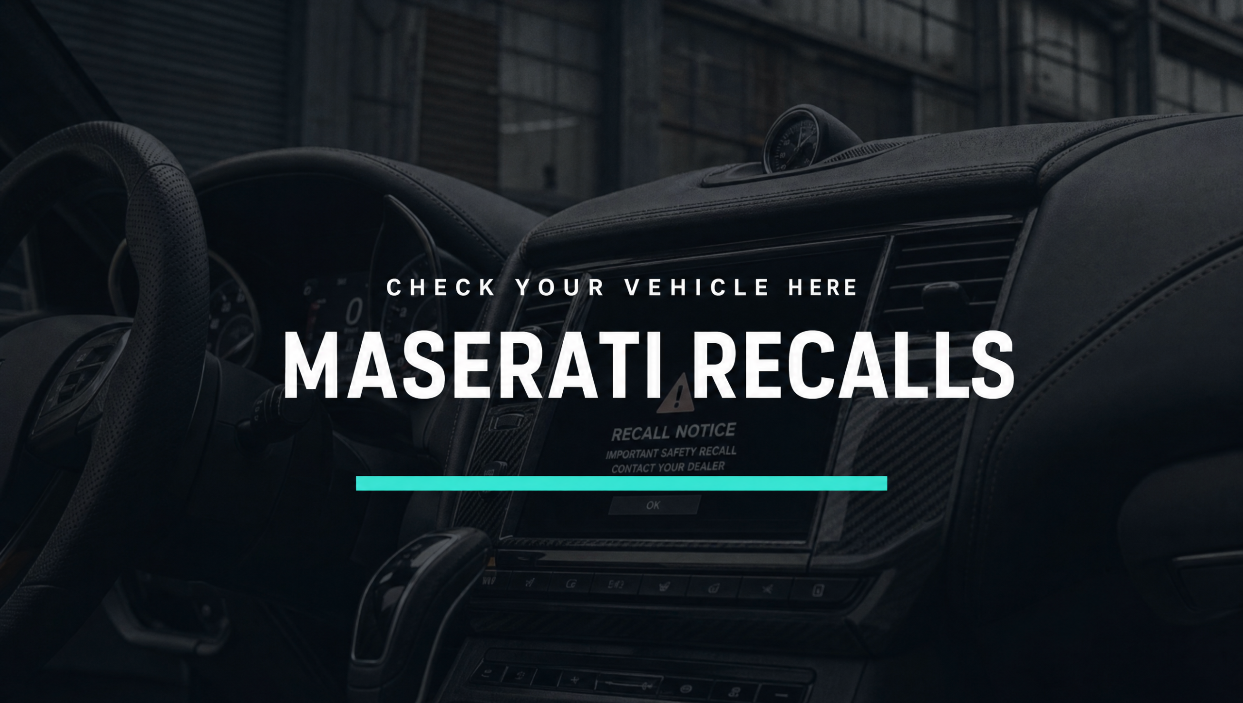 maserati recalls