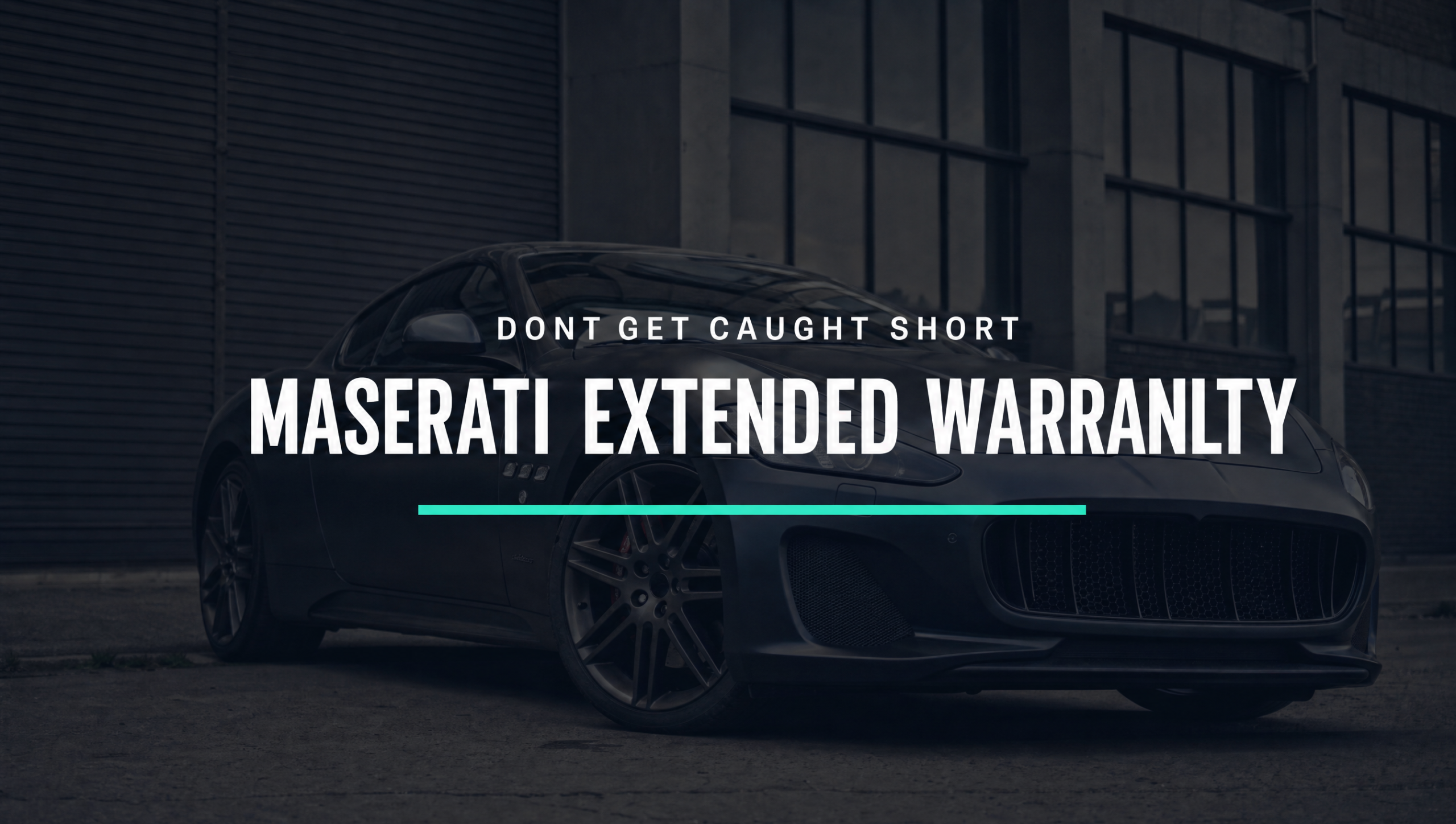 maserati extended warranty