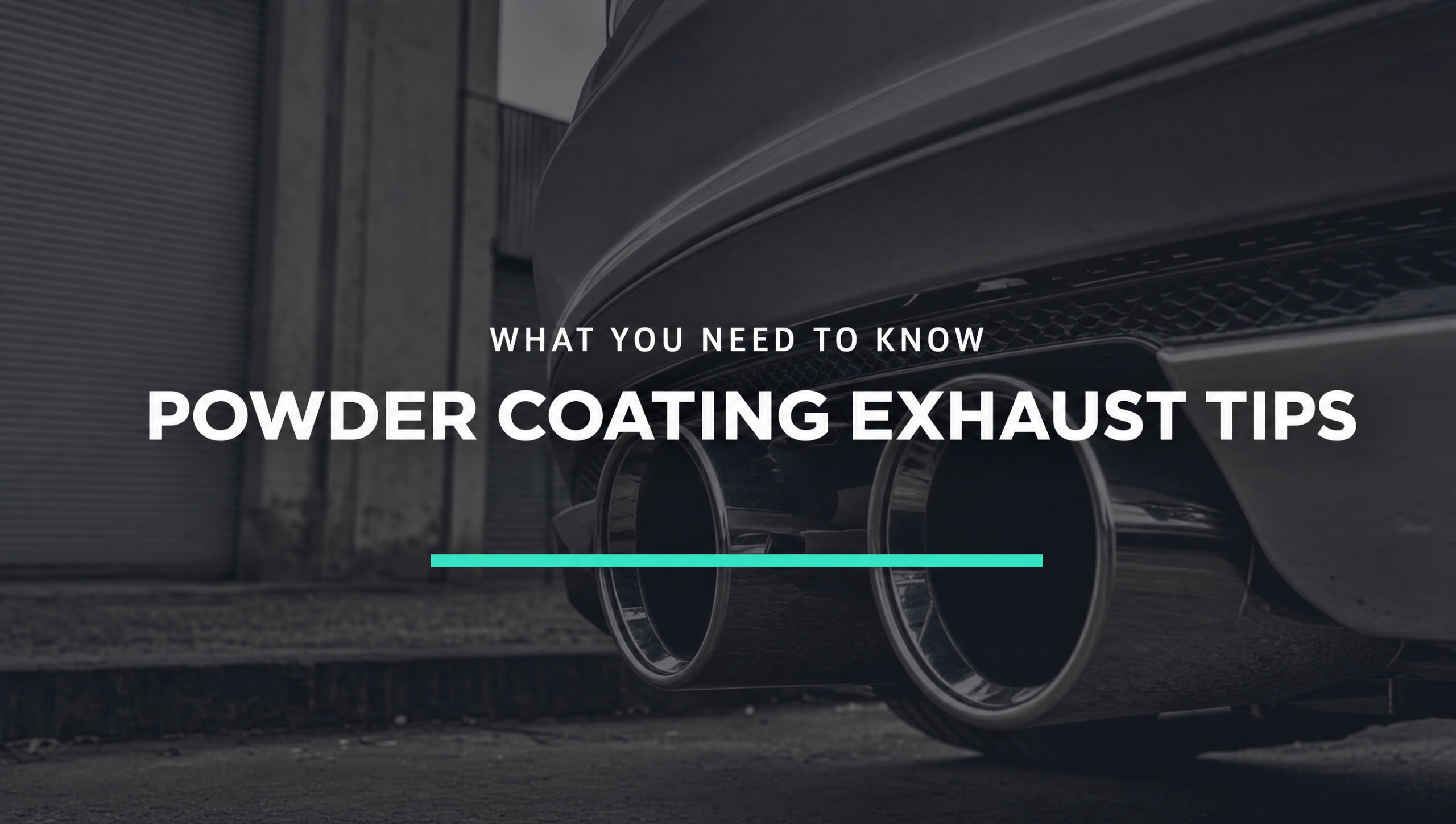 powder coating exhaust tips