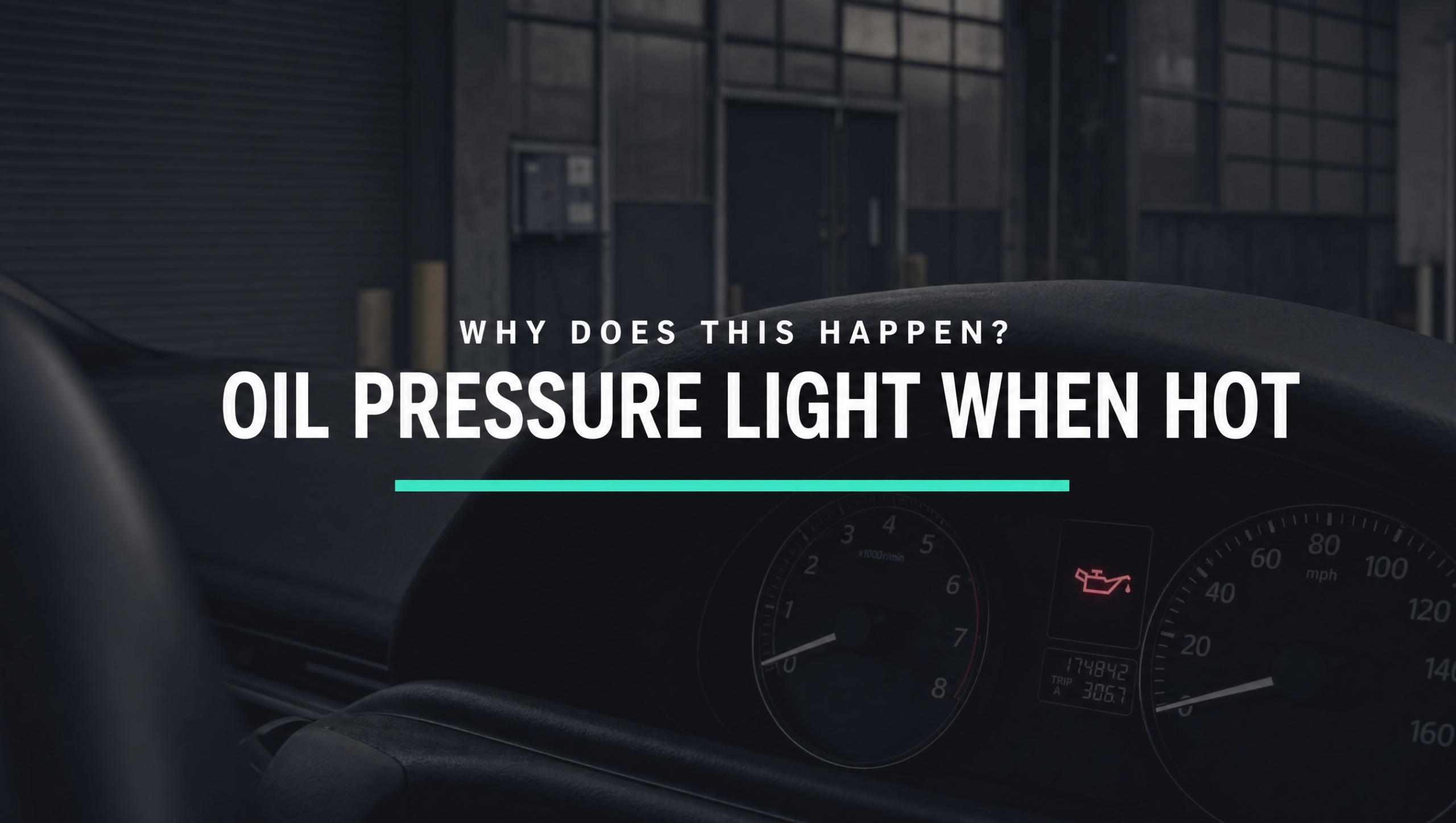 oil pressure light when hot