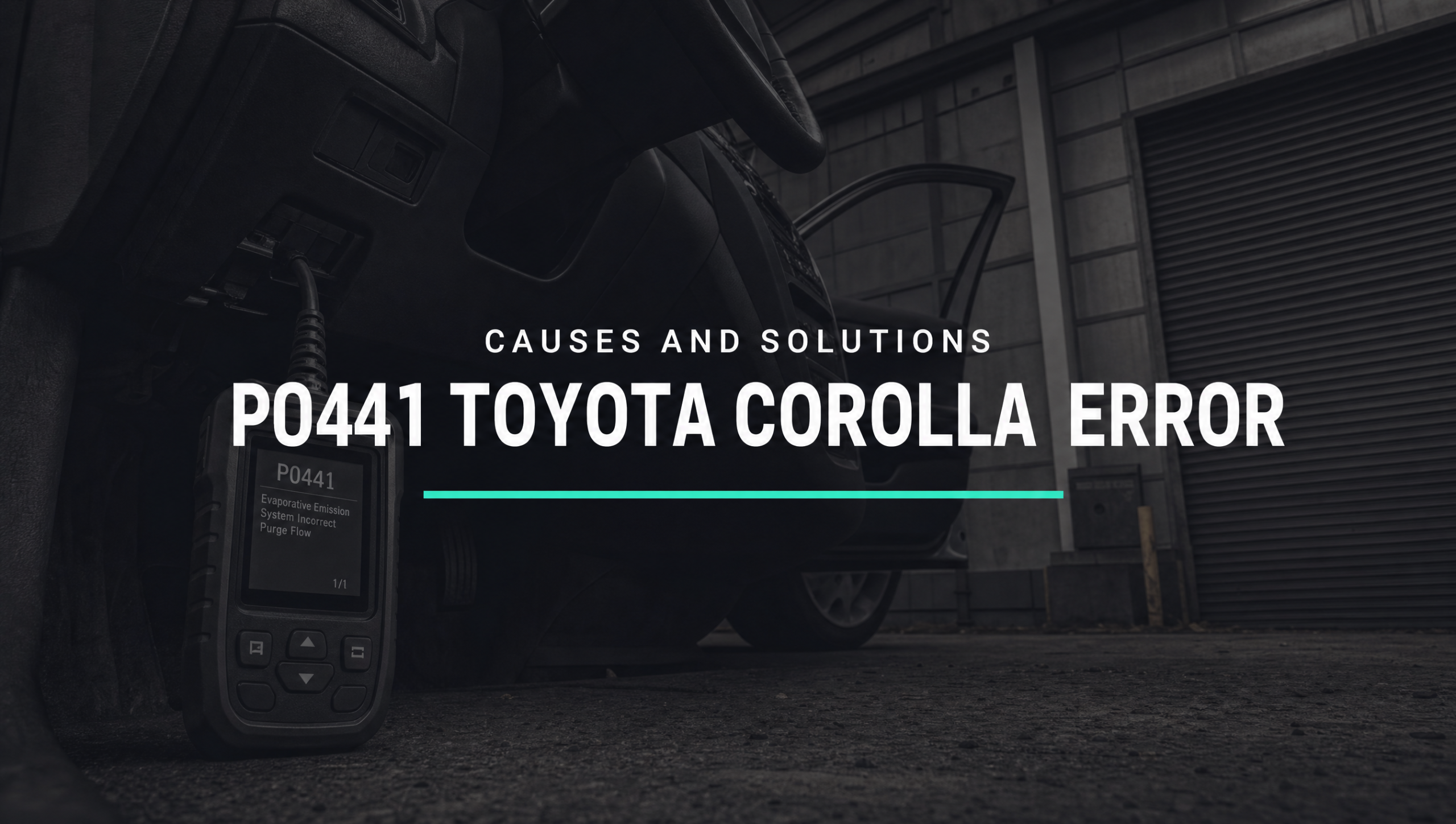 p0441 toyota corolla error