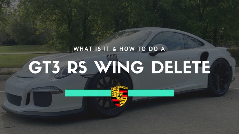 Porsche GT3 RS Wing Delete: How It’s Done