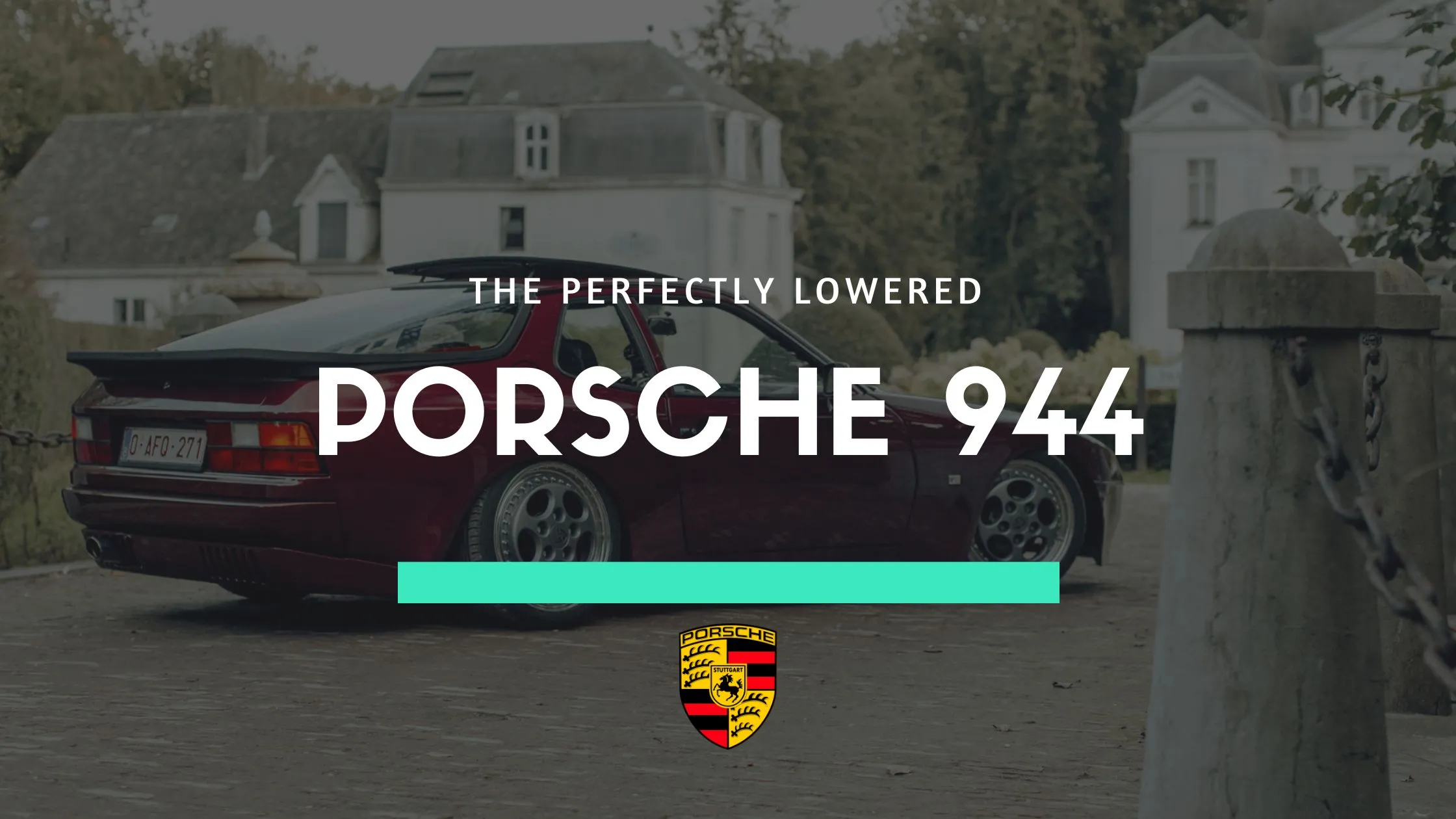 lowered porsche 944