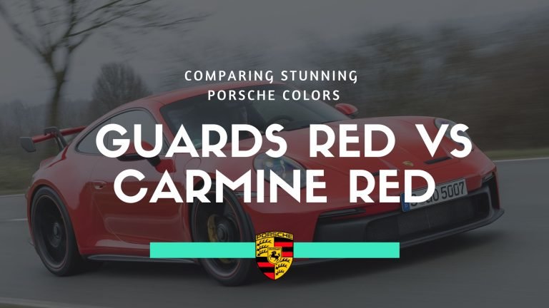 Porsche Guards Red vs Carmine Red