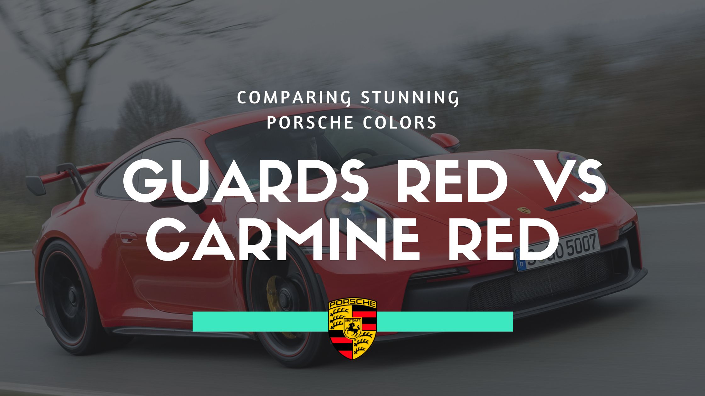 porsche guards red vs carmine red