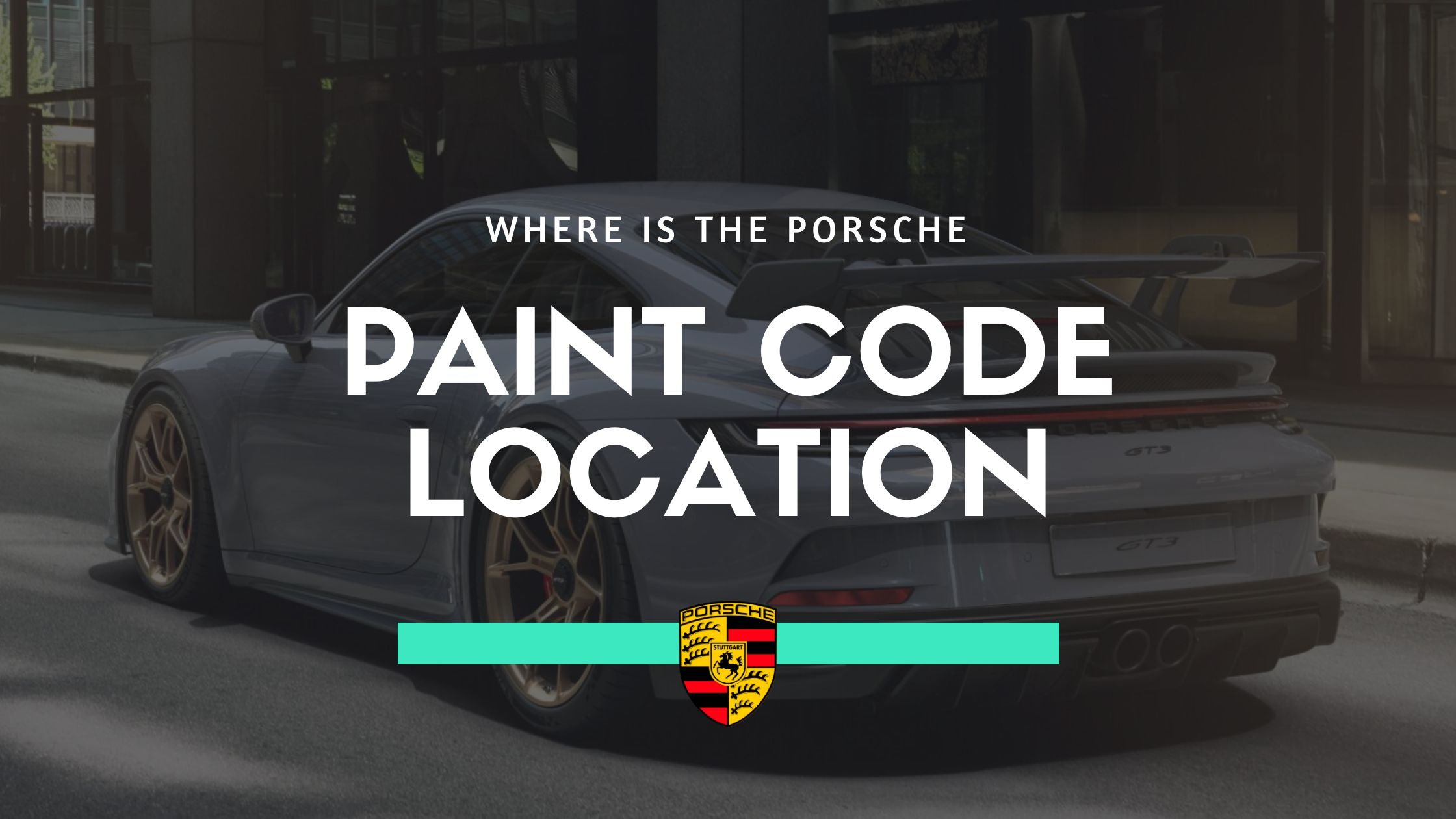 porsche paint code location