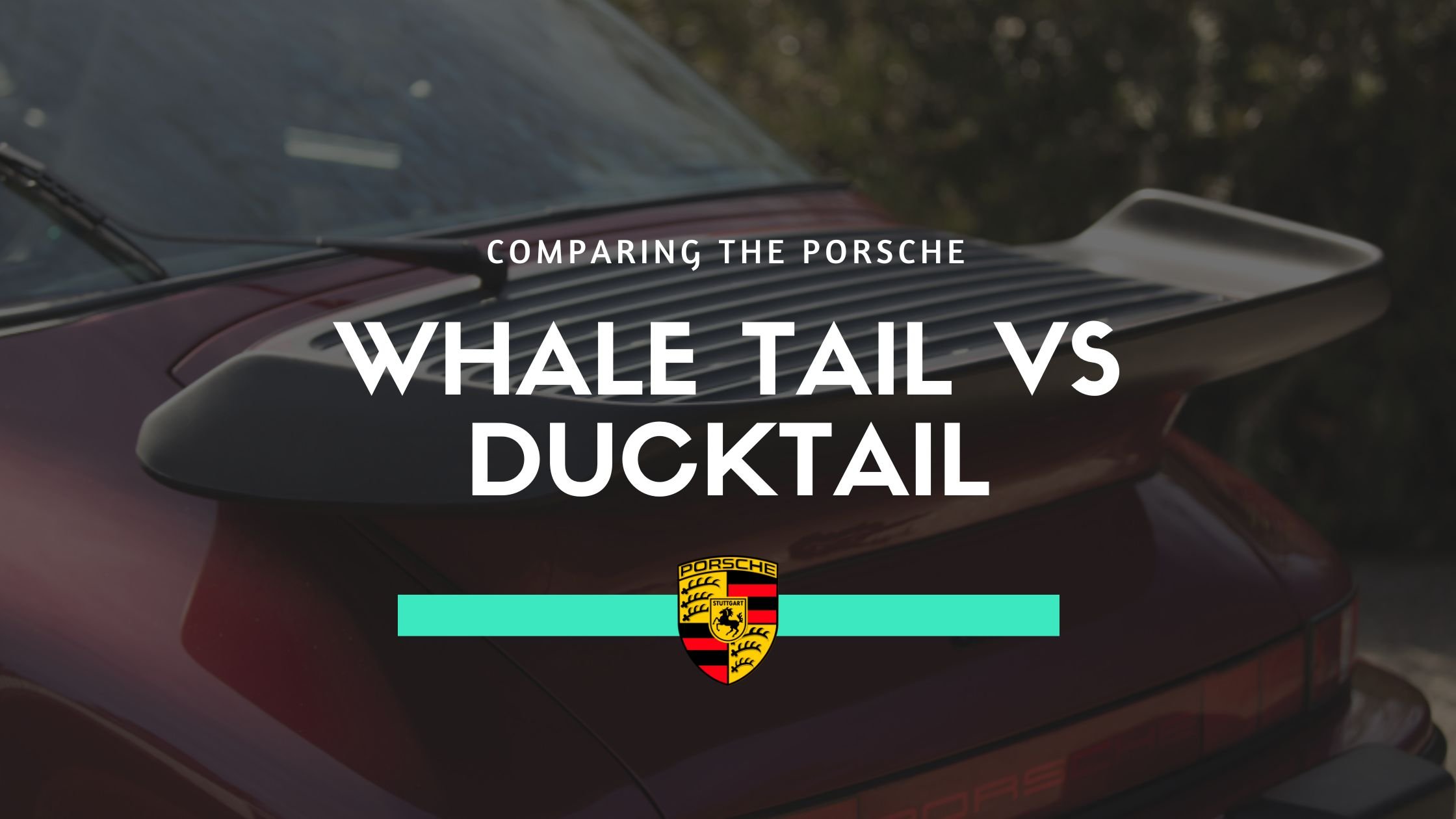 porsche whale tail vs ducktail