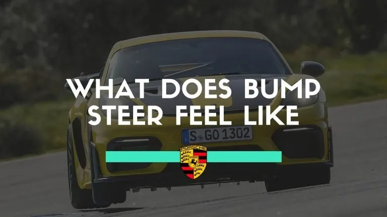 What Does Bump Steer Feel Like?