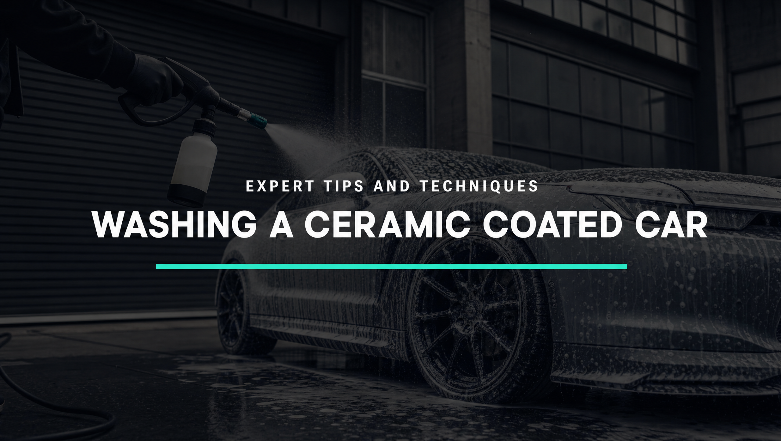 washing a ceramic coated car