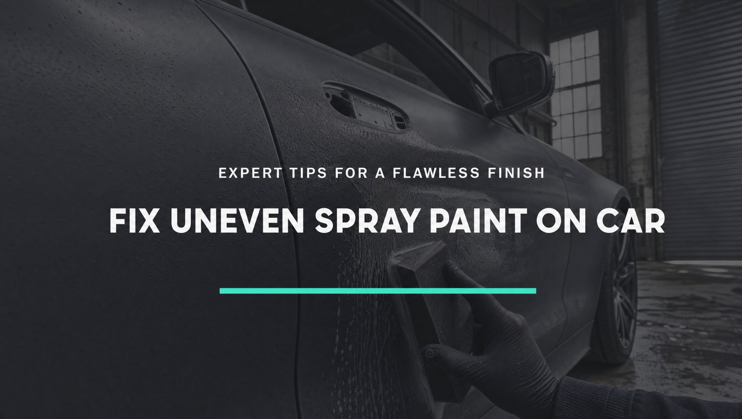 how to fix uneven spray paint on car